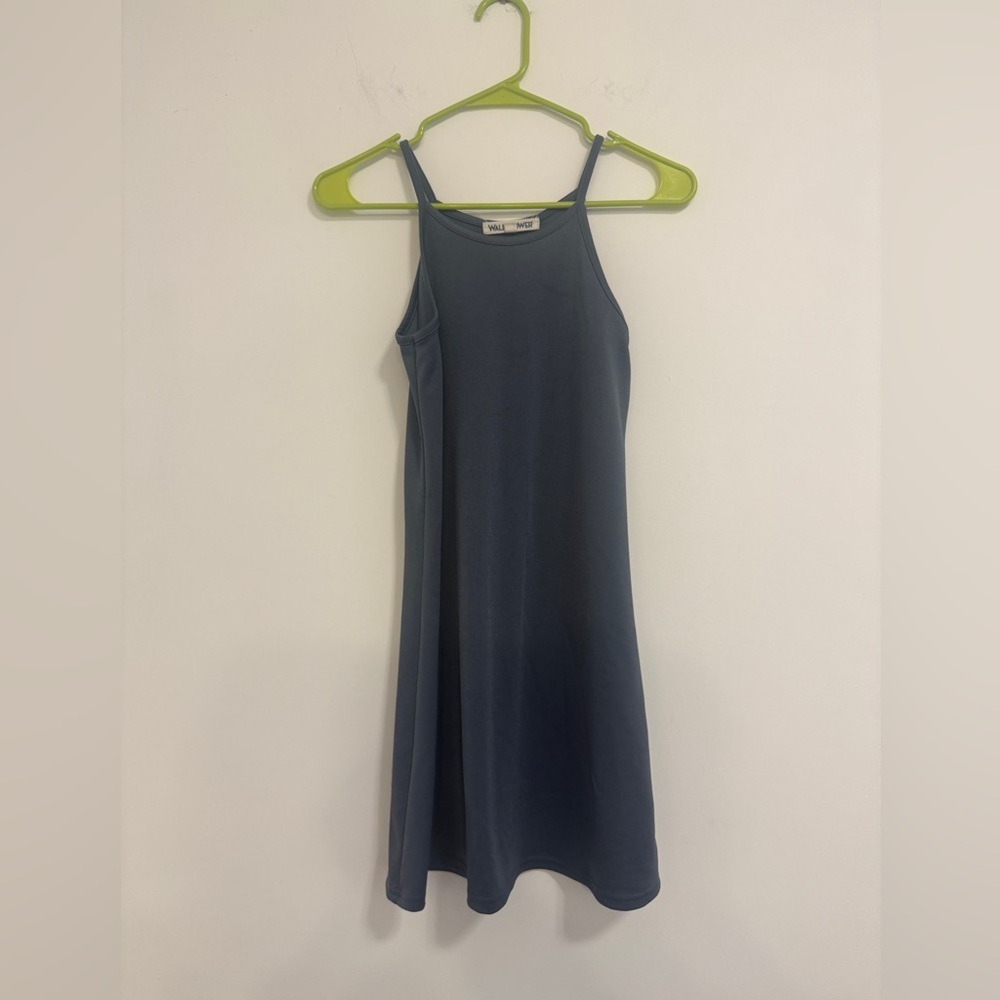 Wallflower Blue Gray Sleeveless Dress